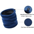thumbnail image 3 of Winter Double Layer Fleece Neck Gaiter Neck Warmer Scarf Face Mask Beanie Hat, 3 of 6
