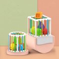 thumbnail image 1 of Gwong Juguete 1 set Cube Toy Multicolor Color Color Reconocimiento de plástico Cubo de entrenamiento de juguete de escritorio para regalo de cumpleaños Gwong 30011214, 1 of 6