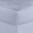 thumbnail image 5 of 600 Thread Count 100% Egyptian Cotton Striped Sheet Set - Deep Pocket Sheets (Twin XL, Blue), 5 of 5