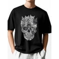 thumbnail image 2 of Funny Text Men's T-Shirts Cute Cartoon Men's Graphic Tees Simple Crewneck Short Sleeve T-Shirts for Men, 2 of 8