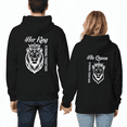 thumbnail image 3 of Lotusprinthandmade Valentine’s Day Lion King And Queen Hoodie 2D S-5XL Multicolor (S) – Valentine Couple Hoodie Set, 3 of 5