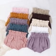 thumbnail image 5 of LYMAYTER Newborn Baby Soft Cotton Diaper Covers Girls Cute Ruffle Solid Shorts for 0-3Y Toddler Bottoms, 5 of 8