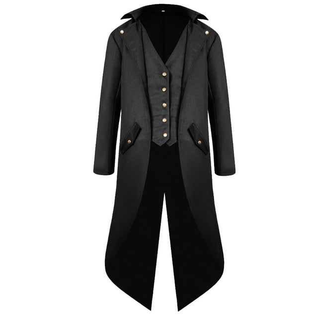 Chaqueta estilo gótico para hombre Costume H&ZY, estilo steampunk, vintage