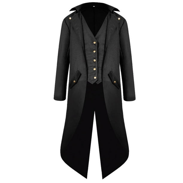 Chaqueta estilo gótico para hombre Costume H&ZY, estilo steampunk, vintage