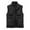 Black Cargo Vest for Men, variant on HOOMEUMY Mens Cargo Vest Mountaineering Design Casual Workout Sleeveless Clothes Fashion 2025 Trendy Classic Solid Coat Stand Collar Jacket Black XXXL