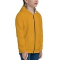thumbnail image 5 of Naloa Goldenrod Teenage Zipper Hoodie, Long Sleeve Zip Up Hoodies Casual Jackets Tops for 7-12 Years-Small, 5 of 6