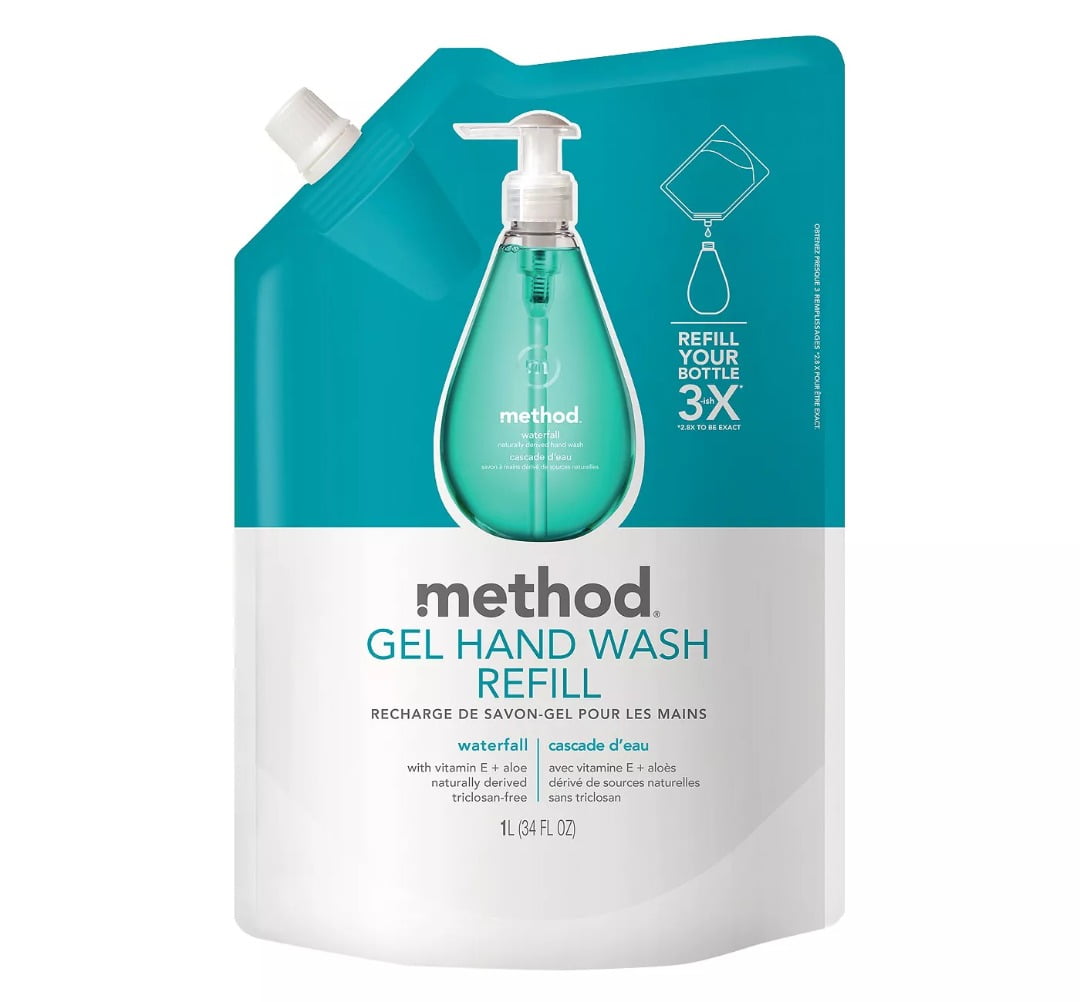 Method Gel Hand Soap Refill Waterfall 34oz - Walmart.com - Walmart.com