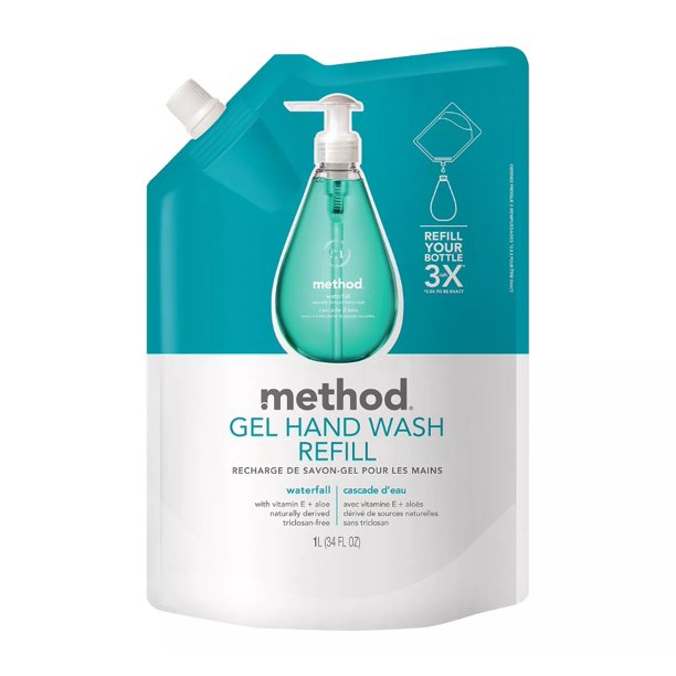 Method Gel Hand Soap Refill Waterfall 34oz