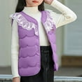 thumbnail image 6 of Generic Girls Quilted Puffer Vest Fleece Zip Up Button Down Padded Gilet Sleeveless Coat Winter Fashion Outwear for 1-10 Years, 6 of 7