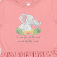 thumbnail image 4 of Inktastic I Am Fearfully and Wonderfully Made Cute Elephants Girls Toddler Dress, 4 of 5