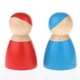 thumbnail image 4 of 12 Pares Mini Muñecas con clavijas de madera Hugo Juguete de Aprendizaje, 4 of 8