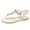 Beige, variant on JeashCHAT Sandals for Women Thong Flat Sandals Bohemian Rhinestone T-Strap Open Toe Elastic Ankle Strap Slip On Summer Beach Sandals Toe Post Sandals for Party Wedding