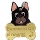 thumbnail image 1 of TQR BY FAKIRGEEK Placa DE IDENTIFICACIÓN Inteligente para Mascotas QR para Perro Gato- Bulldog Frances Etiqueta DE IDENTIFICACIÓN Accesorios Dije para Collar DE Mascota (Dorado, Negro), 1 of 9