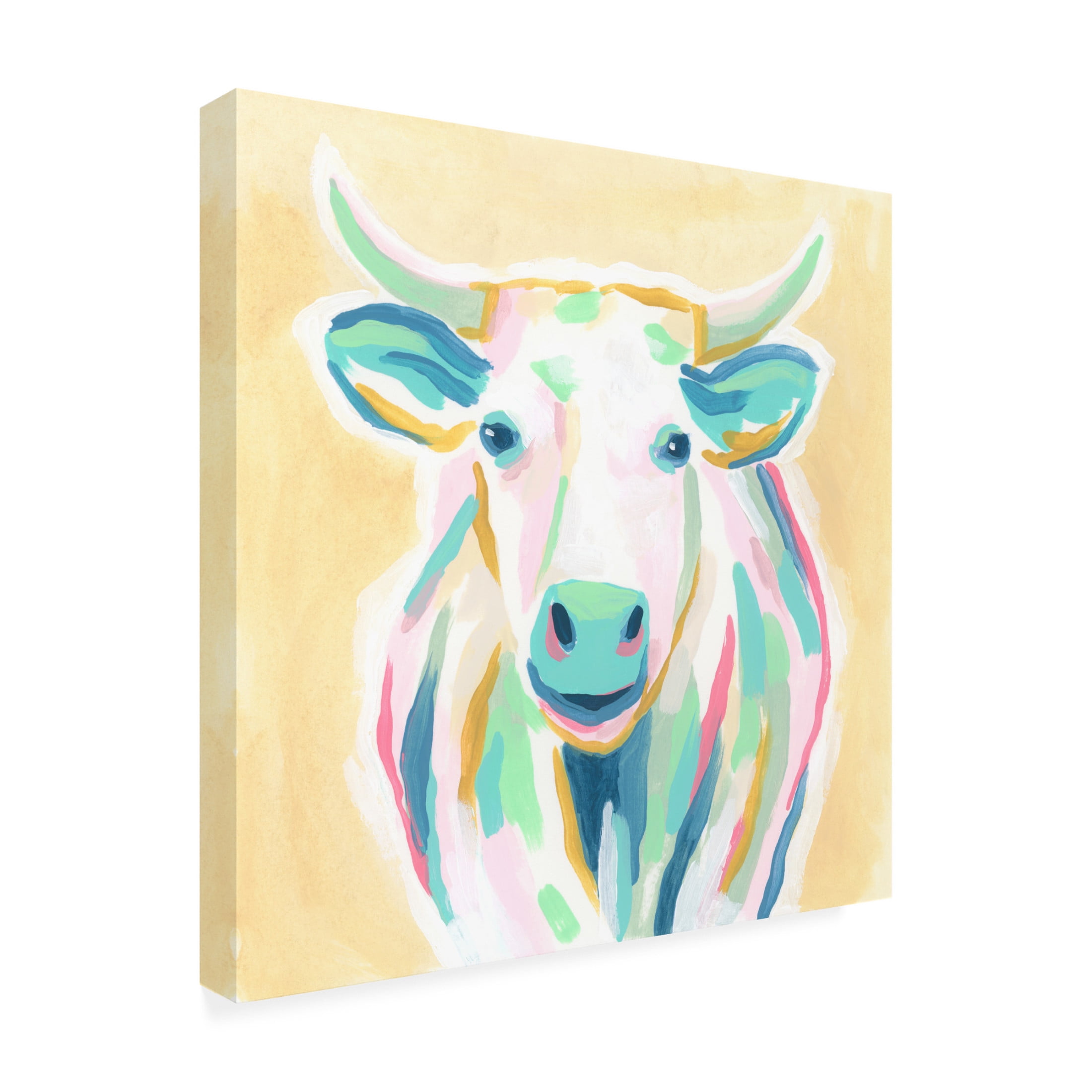 Trademark Fine Art June Erica Vess Pop Pasture III Canvas Wall Art