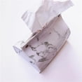 thumbnail image 4 of Caja de pañuelos rectangular de cuero sintético para el hogar. blanco, 4 of 9