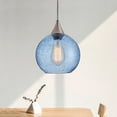thumbnail image 5 of Aiwen Blue Glass Pendant Light Novelty Hanging Modern Home Light Fixture, 5 of 10
