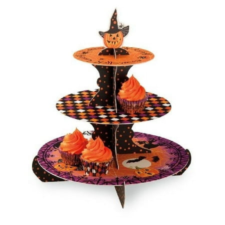 

Penelope s Parties Heavy-Weight Paper Cupcake Stand Haunted Halloween
