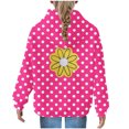 thumbnail image 5 of Piuwrlz Long Sleeve Hoodies for Kids Girls Boys Hood Sweatshirts Hoodie Hot Pink Size 160, 5 of 5