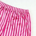 thumbnail image 6 of LEKWK 2-Piece Pajama Set for Girls Silky Satin Striped Long Sleeve Button-Down Top Matching Long Pants Soft Breathable Sleepwear Homewear Outfits, 6 of 7