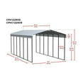 thumbnail image 5 of Arrow 12 x 29 x 9 ft Charcoal Carport, 5 of 20