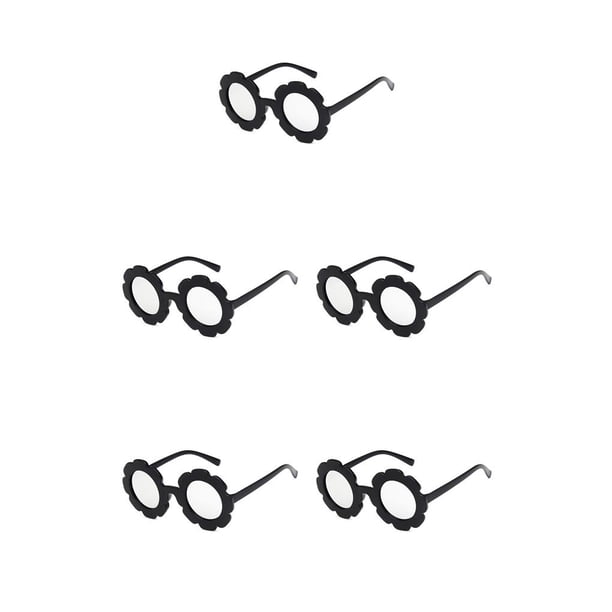 Qarigey Gafas para niños Gafas de girasol Adorables Accesorios de ropa de moda Estilo para protección de ojos Negro Blanco Plata Type2 NO2