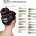 thumbnail image 2 of 100pcs Styling Hair Clips, Alloy Anti Slip Duckbill Long Pin Curl Hair for Styling Sectioning, Salon Hair Cutting Clips for for Hairdresser, Barber, Women, Men, 2 of 5