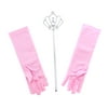 Pretend Play Dress Up Mozlly Pink Royal Princess Wand and Gloves Set (3pc Set) (Multipack of 6)