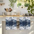 thumbnail image 4 of Nautical Coastal Kitchen Towels Set of 1, Vintage Ocean Coral Starfish Shells Navy Blue Absorbent Dish Towels for Kitchen, Microfiber Hand Towel, Quick Drying Tea Towel for Cleaning Dishcloths, 4 of 7