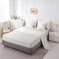 thumbnail image 4 of Castle Fairy Minimalist Vertical Stripe 7-Piece Twin Bedding,Geometric Thin Line Bedding Comforter Set,Beige Brown Gray,Reversible, 4 of 7