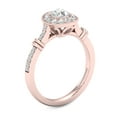 thumbnail image 2 of Imperial 3/4Ct TDW Diamond 14k Rose Gold Halo Engagement Ring (I-J, I2), 2 of 4