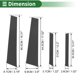 thumbnail image 4 of Adhesivo anti rasguños para moldura de pilar de puerta, cubierta exterior para BMW X6 2015-2019, patrón de fibra de carbono negro, 8 piezas, 4 of 7