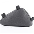 thumbnail image 6 of Bike Storage Bag, Bicycle Front Tube Frame Handlebar Saddle Triangle Basket Waterproof Pouch Pack Travel Bag Cycling Riding Accessories for Cell Phone/Wallet Road Mountain Cycling, Grey, 6 of 7