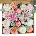 thumbnail image 1 of Wweixi Whimsical Blooms Low Maintenance Artificial Flower Collection Realistic pink LH002 1Set, 1 of 6
