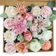 thumbnail image 4 of Flores artificiales Wosthever ramo de flores falsas interior o exterior rosa LH002, 4 of 6
