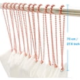 thumbnail image 2 of Pink Shower Curtain Hooks, 55 Inch Ball Chain Design, 12 Pack Rust-Resistant Metal Curtain Rings for Bathroom Rods, Heavy Duty 4.5mm Shower Curtain Hangers, 2 of 5