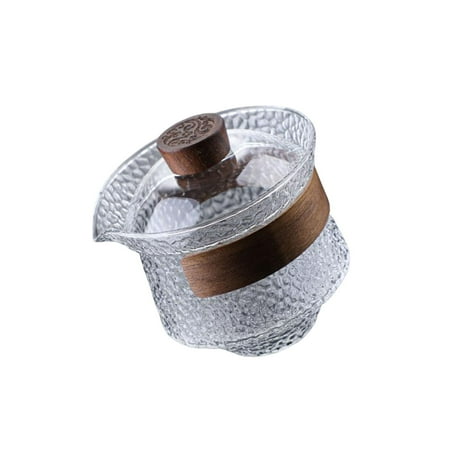 

Glass Tea Cup Teacups Drinking Cup with cover glass tea Glasses Clear for Office B