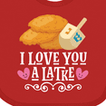 thumbnail image 4 of Inktastic Hanukkah Funny Latke Girls Baby Bib, 4 of 4