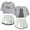 Grey, white, variant on Stray Kids Women's casual summer street trend women's short sleeved shorts set