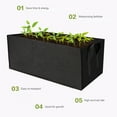 thumbnail image 3 of Rectangle Garden Grow Bags Planter Box Planting Beds Grow Pots with Handles Breathable Felt Planter, 3 of 8