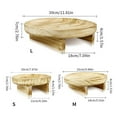 thumbnail image 2 of 3PCS Potted Plant Stand,Balcony Succulent Flower Pot Rack,Tabletop Plant Stand,Decorative Wood Tray Farmhouse Tray,Garden Wooden Stool for Indoor Outdoor Display,S+M+L, 2 of 7