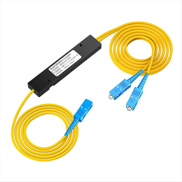Divisor de Fibra Óptica SC/UPC 1/2, Divisor de Fibra Óptica de de Cerdo, Acoplador de Doble Ventana para Sistemas de Comunicación por Fibra.