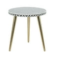 thumbnail image 6 of DecMode 21" x 20" Gold Metal Eclectic Accent Table, 6 of 8