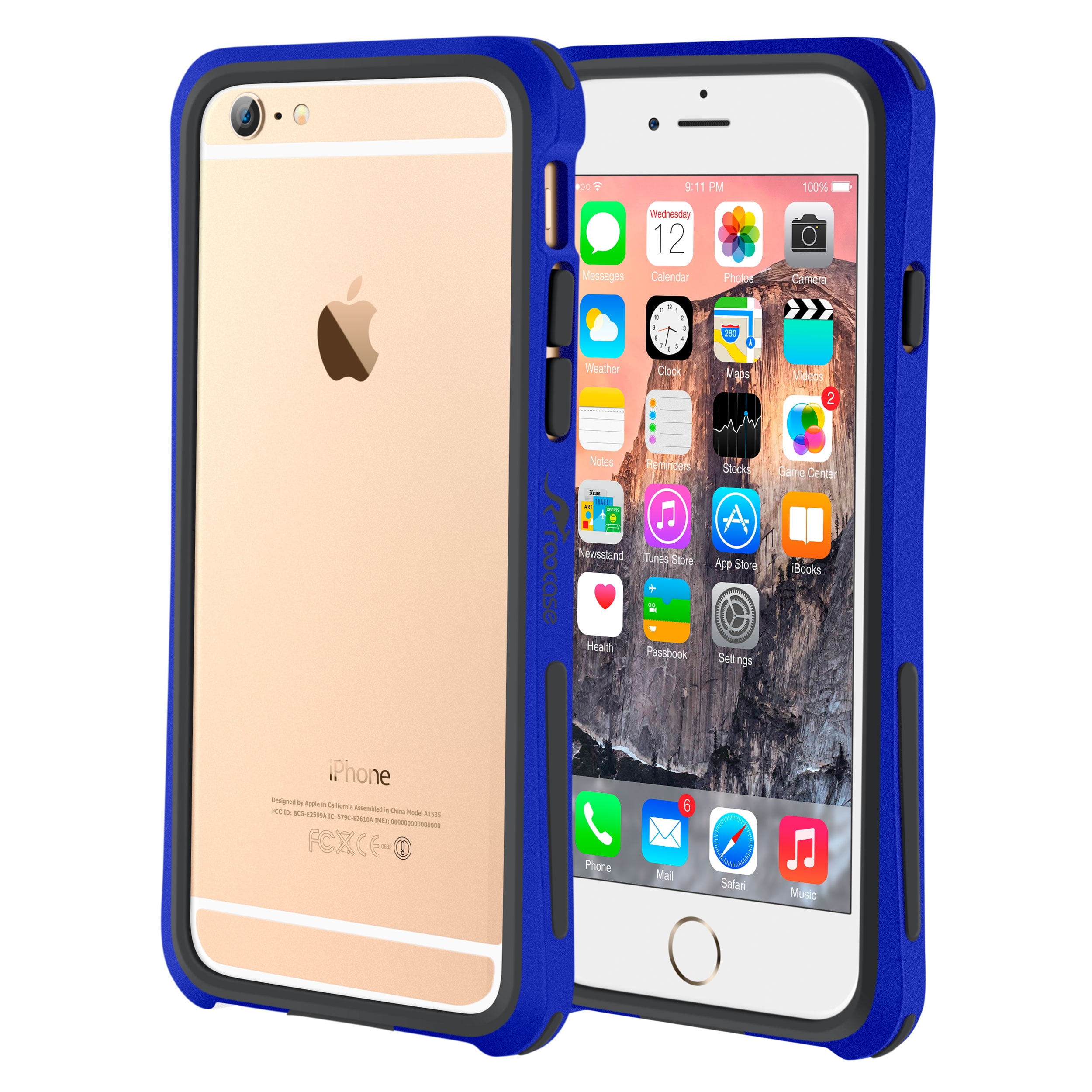 iPhone 6s Case, roocase iPhone 6 Bumper (Open Back Design) Ultra Slim