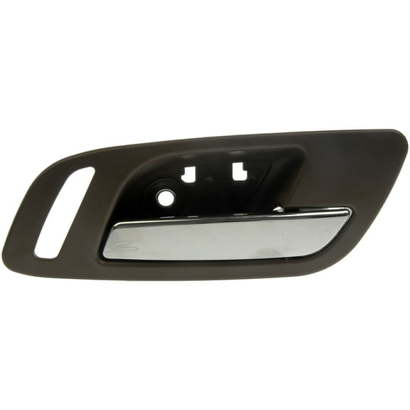 Dorman 81190 Front Passenger Side Interior Door Handle for Specific Cadillac / Chevrolet / GMC Models, Chrome Lever; Brown Housing