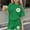 Green, variant on ITSAME Girls Outfits 2-Piece, Floral Print Short Sleeve Shirts and Shorts Loose Casual Clothes Set Hot Pink Size 13-14