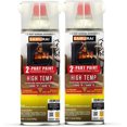 thumbnail image 1 of Samurai 2-Part Household High Heat Spray Paint (Silver, Pack of 2 can), 1 of 6