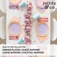 thumbnail image 2 of Platos de postre Jollity & Co Purple Posse de papel cuadriculado x8, 2 of 3