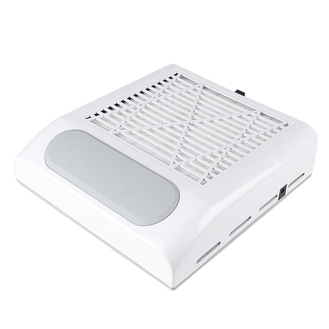 Máquina Colectora De Polvo De U?as Con Extractor De Polvo De Malla De Filtro Reutilizable EUR Blanco Sunnimix Colector de polvo de uñas