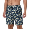 thumbnail image 2 of Haiem Daisy Floral B Mens Swim Trunks with Compression Liner 2 in 1 Swimming Shorts Stretch Swimwear Quick Dry,Board Shorts-X-Large, 2 of 9