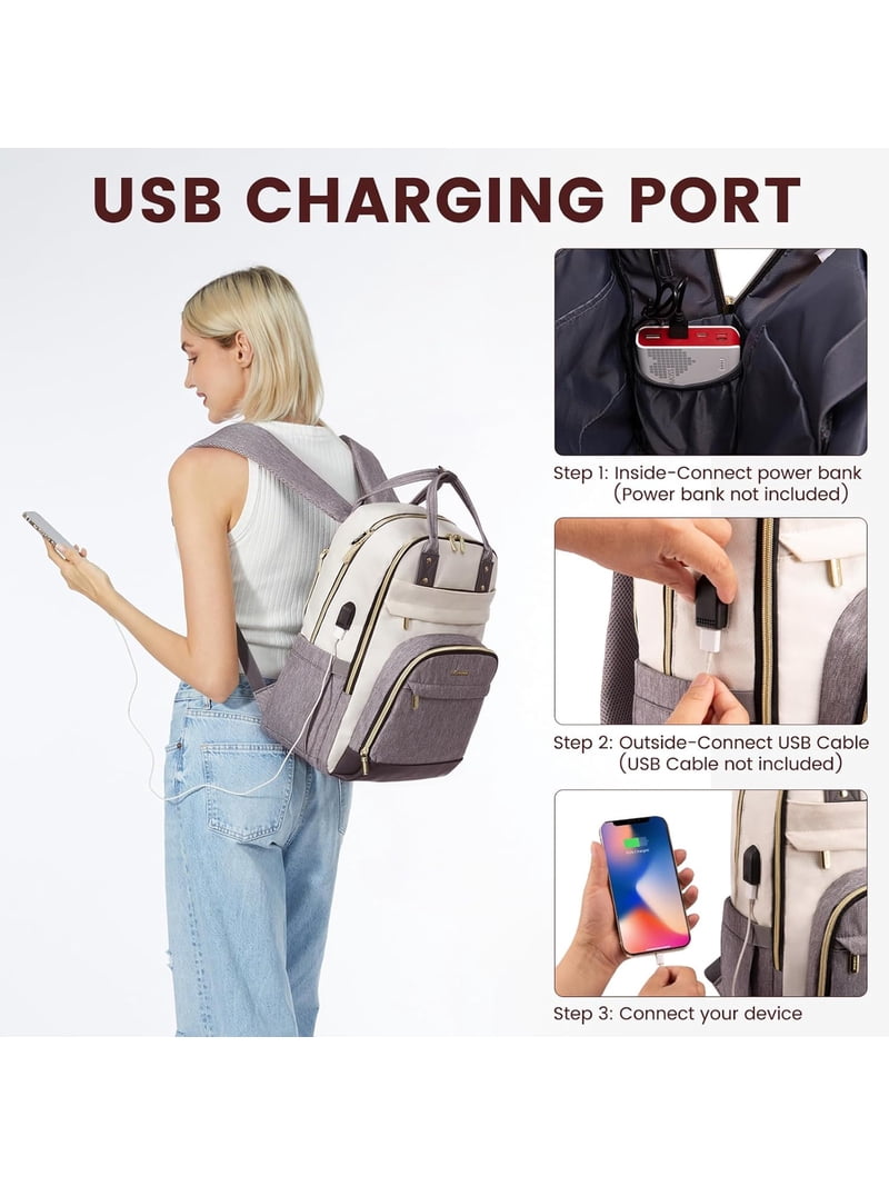 LOVEVOOK Backpack for Women, Fits 15.6 Inch Laptop Bag  display picture 2